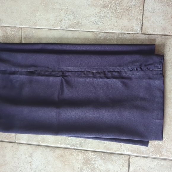 Dark purple satin pants - Picture 6 of 11